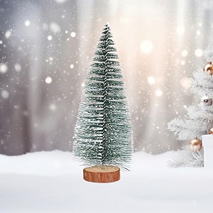prokart premium mini christmas tree small pine tree with wooden bases  xmas tree decorations hanging for home birthday valentine39s christmas funny party amp new year party xmas green tree