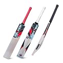 ProKick Impulse Kashmir Willow Cricket Bat for Leather Ball & Hard Tennis Play | Premium Kashmir Willow | Powerful Stroke | Red | Size 6