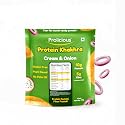 Prolicious Healthy Protein Khakhra |34g Protein &amp; 17g Fibre Per Pack |Vegan Snacks |Gluten Free|No Maida |No Palm Oil |170g|Cream &amp; Onion