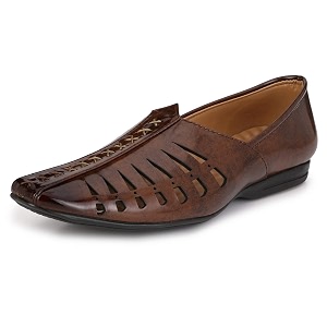 Prolific Mens Brown Casual Ethnic Loafers