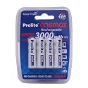Prolite EneMAX Ni‐Mh AA Rechargeable Battery 3000mAh | Pack of 4 | Low Self Discharge | Used with Digital Camera, Game Controller, LED Torch, Toys, Shaver and More