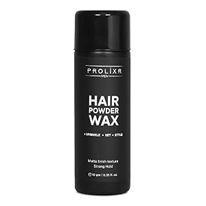 prolixr hair volumizing powder wax 10gm  24 hrs strong hold matte finish  restylable  100 natural amp safe hair styling powder  hair wax powder for men