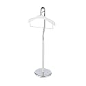 Proman Proudcts Amber Freestanding Valet Stand Coat Rack Organizer for Men and Women with Hanger, Trouser Bar, White