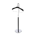 Proman Proudcts Amber Freestanding Valet Stand Coat Rack Organizer for Men and Women with Hanger, Trouser Bar, Black