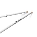ProMark Classic Forward 5B Painted White Hickory Drumsticks, Oval Wood Tip, One Pair