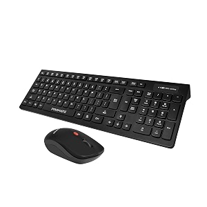 promate procombo-12 sleek profile full size wireless keyboard and mouse