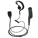 PROMAXPOWER G-Shape Earbud Earpiece with PTT for Motorola XPR7550e APX6000