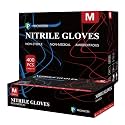 PROMEDIX P Nitrile Disposable Gloves,4mil-100 Count,Gloves Disposable Latex Free,Powder Free for Cooking,Household,Food safe