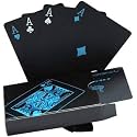 Promote Trader Pack of 1 Black Deck and 1 Golden Deck of Cards with 3 Red Dice for Set of Classical Magic Trick Playing Cards Magicians Effect Gimmick