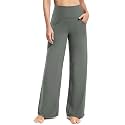 Promover Wide Leg Pants for Woman Yoga Pants with Pockets Stretch