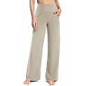 Promover Wide Leg Pants for Woman Yoga Pants with Pockets Stretch
