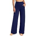 Promover Wide Leg Pants for Woman Yoga Pants with Pockets Stretch