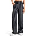 Promover Wide Leg Pants for Woman Yoga Pants with Pockets Stretch