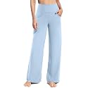 Promover Wide Leg Pants for Woman Yoga Pants with Pockets Stretch