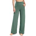 Promover Wide Leg Pants for Woman Yoga Pants with Pockets Stretch