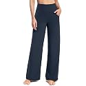 Promover Wide Leg Pants for Woman Yoga Pants with Pockets Stretch