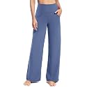 Promover Wide Leg Pants for Woman Yoga Pants with Pockets Stretch