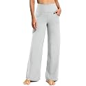Promover Wide Leg Pants for Woman Yoga Pants with Pockets Stretch