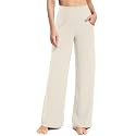 Promover Wide Leg Pants for Woman Yoga Pants with Pockets Stretch