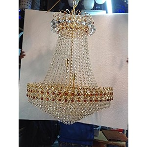 prop it up chandelier light red round
