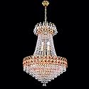 Prop It Up Chandelier Light (Red, Round)(Electric, Stainless Steel)