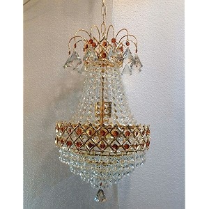 prop it up chandelier red round