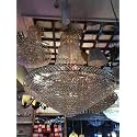 Prop It Up Round Chandelier (White)(Electric, Stainless Steel)