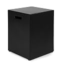 Propane Tank Cover Table, Modern Outdoor Gas Tank Covers (Black)