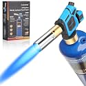 Propane Torch Head, Handy Cyclone Torch Head with Self Ignition,Trigger Start Nozzle Torch Fuel by Propane MAPP Gas Cylinder for Welding Soldering Brazing Glass Beads DIY