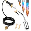 Propane Torch Weed Burner Kit - Heavy-Duty 1.8M BTU, Built-in Piezo Igniter