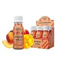 Proper Wild Clean Energy Shots for Focus, Peach Mango, 6-Pack