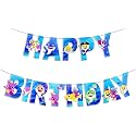 Propsicle Colorful Baby Shark Happy Birthday Bold Letters Banner for Kids and Adults Party Decorations, Multi Colors Happy Birthday Sign Backdrop Hanging Decorations