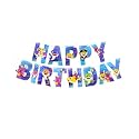 Propsicle Colorful Baby Shark Happy Birthday Bold Letters Banner for Kids and Adults Party Decorations, Multi Colors Happy Birthday Sign Backdrop Hanging Decorations