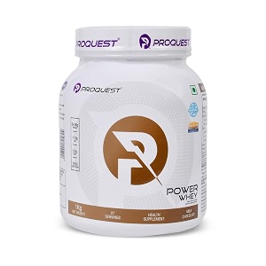 proquest whey protein powder milk chocolate 1 kg  22 lbs 27 servings  24g protein per scoop  lab tested  with probiotics amp digezyme  perfect for pre-workout post-workout or intra-workout supplement supporting muscle recovery amp performance
