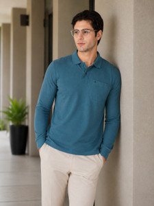 PRORIDERS Solid Men Polo Neck Green T-Shirt