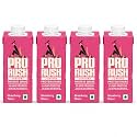 ProRush Strawberry Protein Shake 250ml (Pack of 4) | Ready-to-Drink Protein Beverage with High Protein & Vitamins | Strawberry Flavour | Post Workout & Daily Nutrition Drink