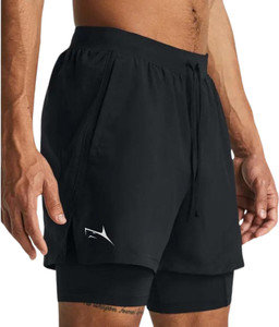 Prosharx Solid Men Black Gym Shorts