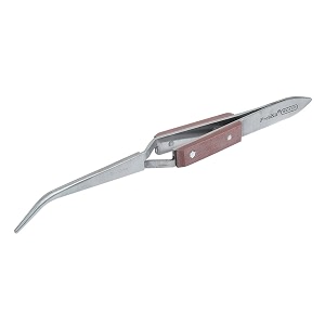 proskit 1pk-117t 164mm steel cross-leg soldering tweezer brown