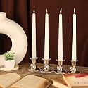 PROSPERRO LUMO by Parkash Candles Unscented Dripless Taper Candles || 10 Inch x 0.75 Inch || Candle Light Dinner || Spell || Set of 4 || Paraffin Wax (Black)