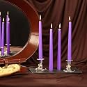 PROSPERRO LUMO by Parkash Candles Unscented Dripless Taper Candles || 10 Inch x 0.75 Inch || Candle Light Dinner || Spell || Set of 4 || Paraffin Wax (Black)