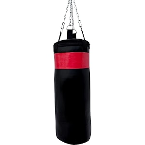 prospo punching bag boxing bag rough srf punching bag 24inch unfilled with super strong hanging chain mma punching bag 2 ft unfilled extra strong bag with chain and handwrap 108 inch black