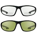 proSPORT Bifocal Safety Glasses ANSI Z87 Wrap Around Protective Sunglasses for Work, Motorcycle, Outdoor UV 400 Anti Glare