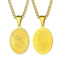 PROSTEEL St Christopher/St Benedict/St Michael Pendant Necklace for Men