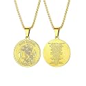 PROSTEEL St Christopher/St Benedict/St Michael Pendant Necklace for Men