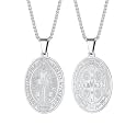 PROSTEEL St Christopher/St Benedict/St Michael Pendant Necklace for Men