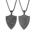 PROSTEEL St Christopher/St Benedict/St Michael Pendant Necklace for Men