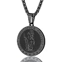 PROSTEEL St Christopher/St Benedict/St Michael Pendant Necklace for Men