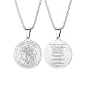 PROSTEEL St Christopher/St Benedict/St Michael Pendant Necklace for Men