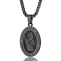 PROSTEEL St Christopher/St Benedict/St Michael Pendant Necklace for Men