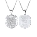 PROSTEEL St Christopher/St Benedict/St Michael Pendant Necklace for Men